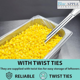 18X14 inches Steam Table Pan Liners 0.5 Mil With Twist Ties HDPE