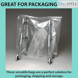 18X24 inches Utility Poly Bags with Twist Ties 0.6 mil HDPE