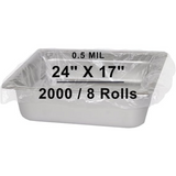 24X17 inches Steam Table Pan Liners 0.5 Mil With Twist Ties HDPE