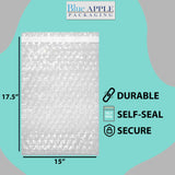 Bubble wrap bags Size: 15 inch (width) X 17.5 inch (Height) 