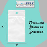 Resealable Plastic Bags with Hang Hole 2 Mil 2X12 Lock Seal Zipper
