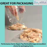 10X12 Inch Performance Zipper Bags 1.75 Mil Reclosable Extended Temperature
