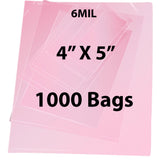 Anti Static Poly Bags 6 Mil 4 X 5 Inches Heavy Duty Plastic