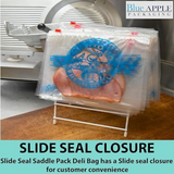 10X8 inches Deli Bags Slide Seal Printed Fresh To Go One Color 1.5 Mil LDPE