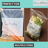 9X12 inches Resealable Poly Bags Slide Seal With write on Block 2.75 Mil (LDPE)