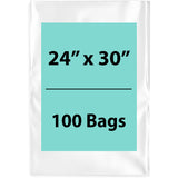 Clear poly bags Flat 24 inch (width) X 30 inch (Height) LDPE