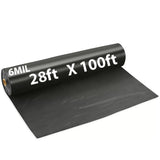 Black Poly Tarp 6 mil 28' X 100'