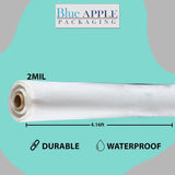 Clear Poly Tarp 2 mil 4.16ft X200ft