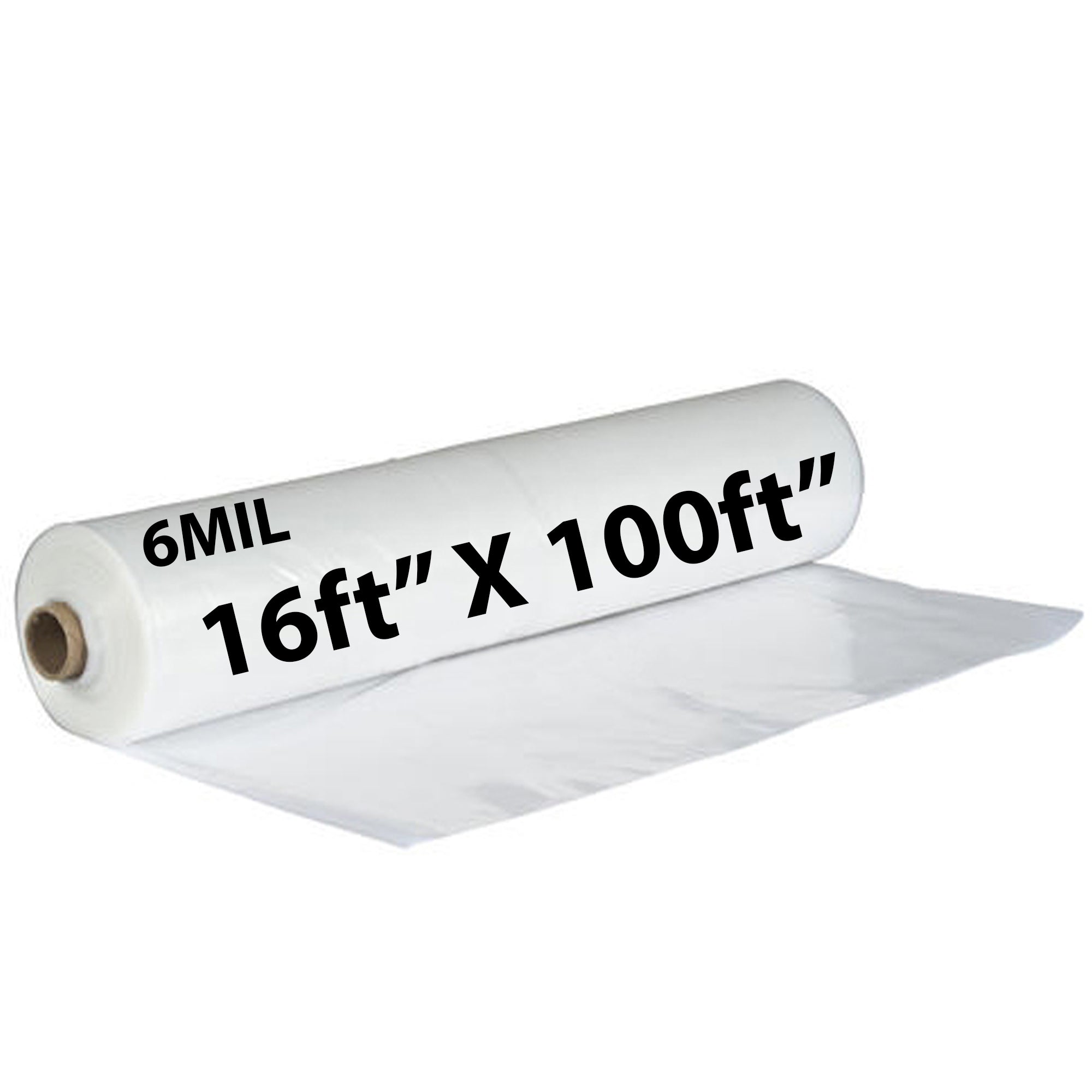 Clear Poly Sheeting Tarp 6 Mil 16ft (width) X 100ft (Long)