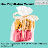 Clear Gusseted Poly Bags Size:5.25 Inch x 2.25 Inch x 12.5 Inch thickness: 1.5 Mil