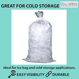 9X18 inches Ice Bags with Twist Ties Printed 1.2 Mil Metallocene (mPE)