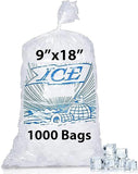 9X18 inches Ice Bags with Twist Ties Printed 1.2 Mil Metallocene (mPE)