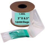 Kwik-Fill® Pre-Opened Bags on Roll 1.4 Mil 3"x8.5" 16000 Bags