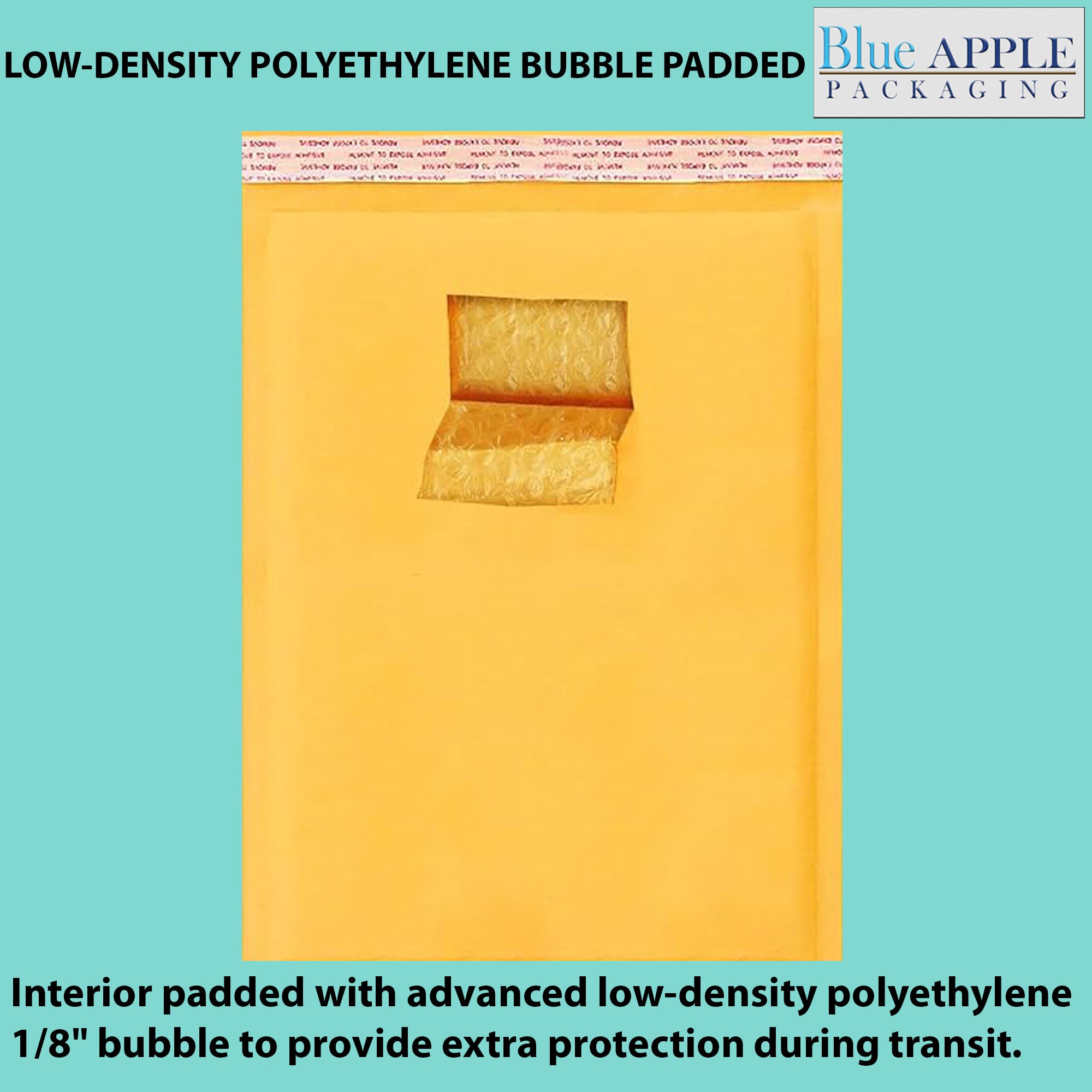 50 Pack #6 Kraft Bubble Lined Mailer Envelopes – 12.5x19 Self Seal
