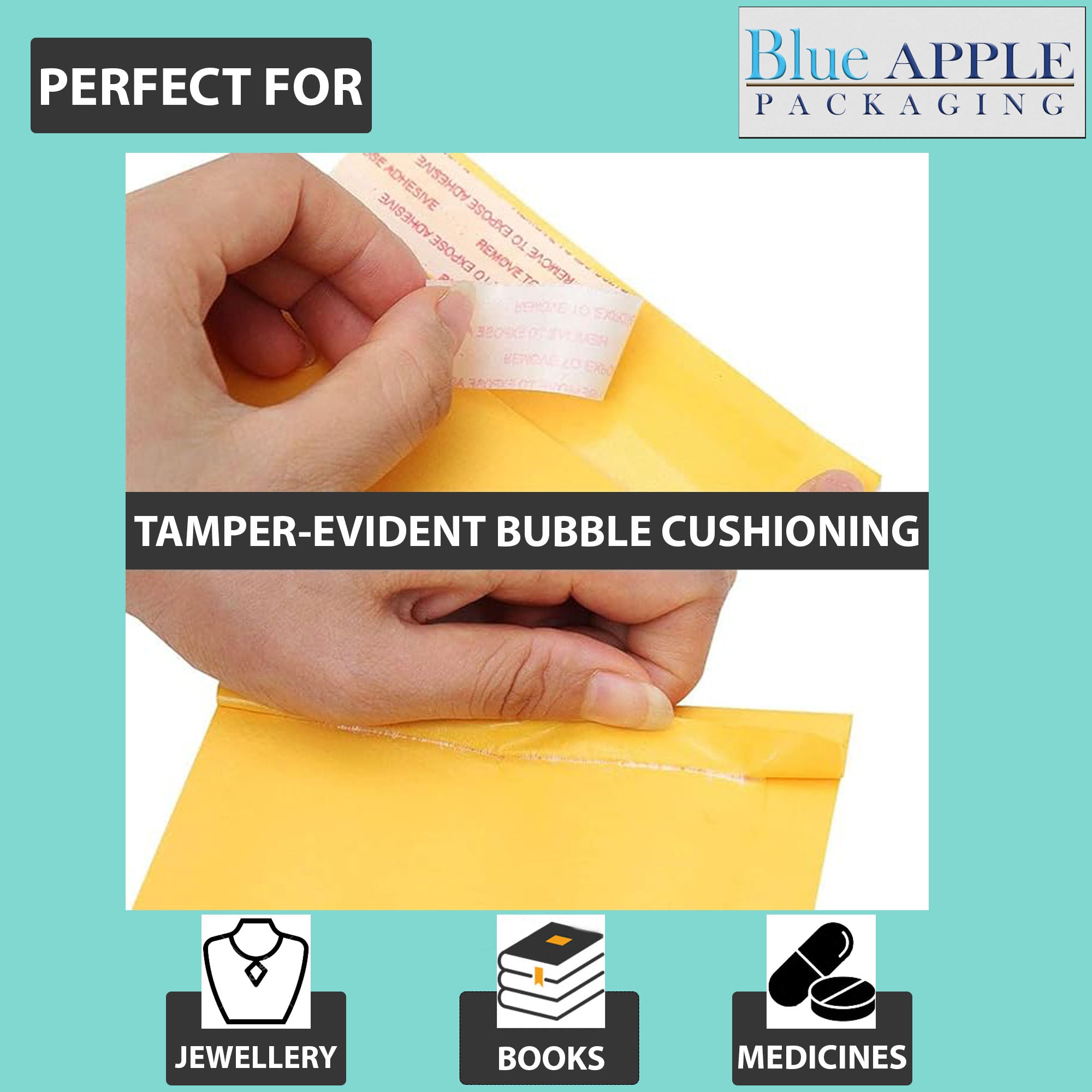BoxN1 Kraft Bubble Mailers - 8.5x12 Inches, #2 Size, Self-Sealing, Padded Envelopes, Pack Of 100