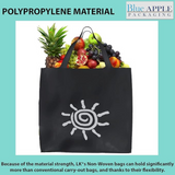 13X5X13+5 BG Inch Take Out Bags 80GSM Reusable Grocery Bags NWPP