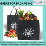 13X5X13+5 BG Inch Take Out Bags 80GSM Reusable Grocery Bags NWPP