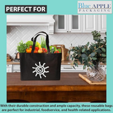 13X5X13+5 BG Inch Take Out Bags 80GSM Reusable Grocery Bags NWPP