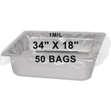 34X18 inches Pan Liners Poly Nylon 1 Mil Full Pan Deep PN