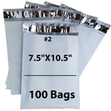 Poly Mailers 7.5 X 10.5 Inches #2  - Shipping Envelopes