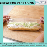 10X8+3 inches Lip and Tape Resealable Bags Co-Extruded 1.25 Mil PPE