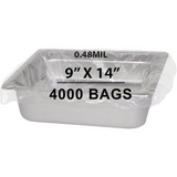 9X14 inches Poly Pan Liners 0.48 Mil Two Quart Round PTL