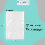 18X20 inches Poly Pan Liners 0.48 Mil 9 & 11 Quart Round Pans PTL