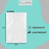 34X12 inches Poly Pan Liners 0.8 Mil Full Pan Shallow and Medium PTL