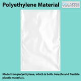 3X14 inches Clear Flat Poly Bags 3Mil Open Top (LDPE)