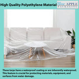 Clear Poly Tarp 6 Mil 28' X 100'