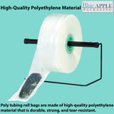 Food Grade Poly Tubing Roll Bags 4Mil-10x1075ft- Impulse Heat Sealer