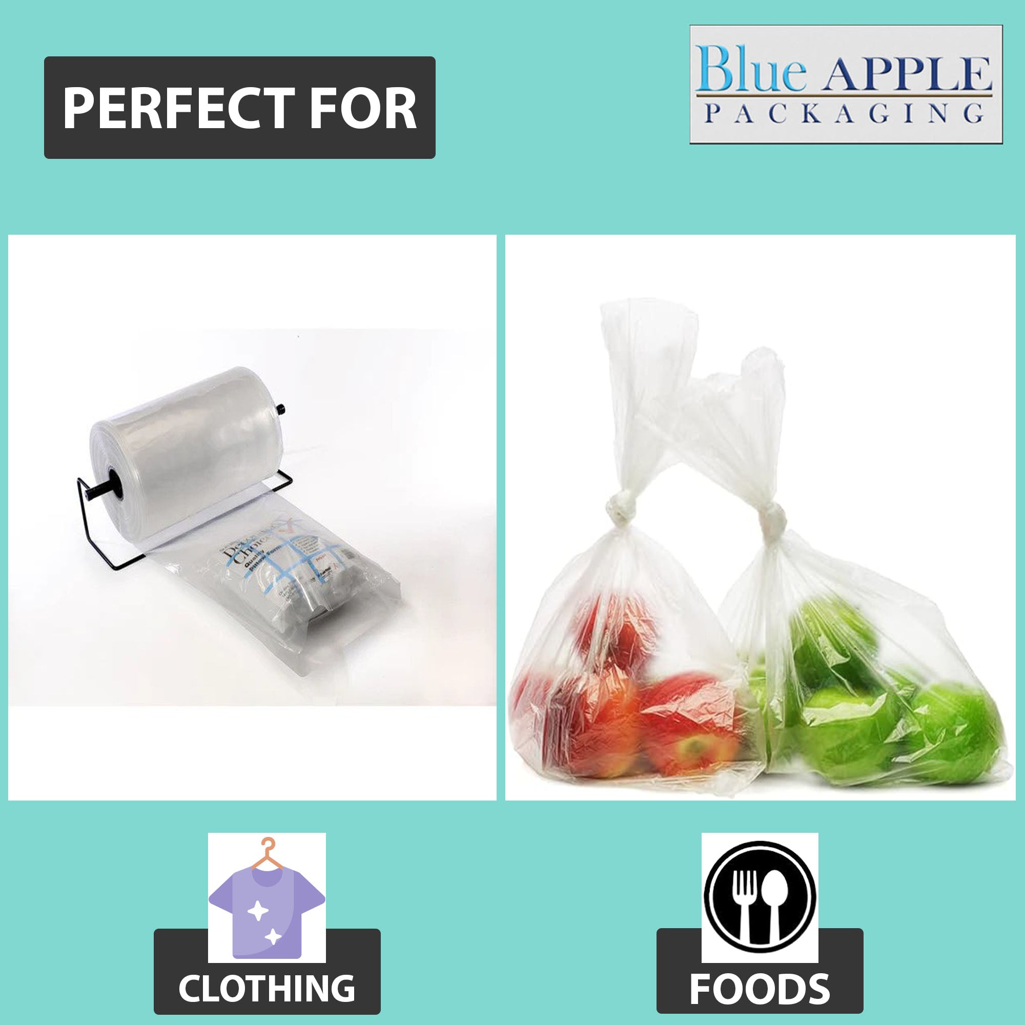 Food Grade Poly Tubing Roll Bags 2Mil 3x2150ft- Impulse Heat Sealer