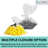 Clear Polypropylene bags Flat 1.5 Mil, 7.5 inch (width) X 13 inch (height)