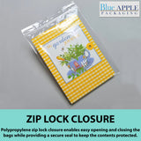 Polypropylene ZipLock Bags 2 Mil 6"X9" Hang Hole Clear