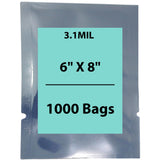 Static Shielding Bag 3.1 Mil, 6 inch (width) X 8 inch (height) Pack of 1000 Bags