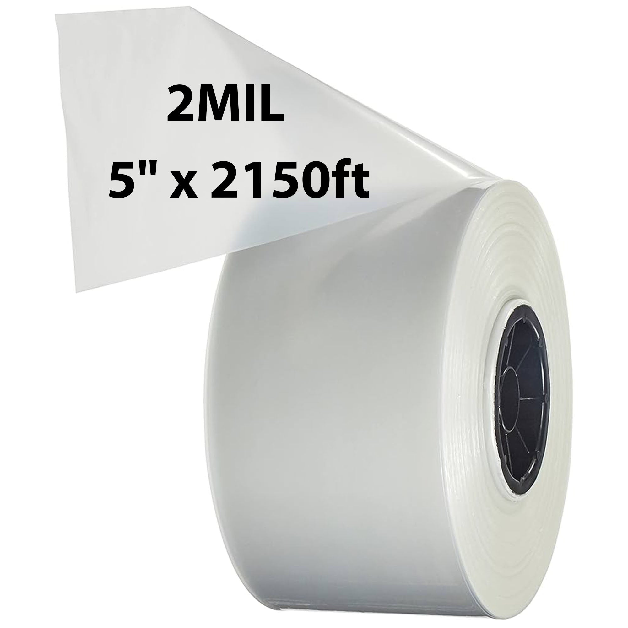 Food Grade Poly Tubing Roll Bags 2Mil 5x2150ft- Impulse Heat Sealer